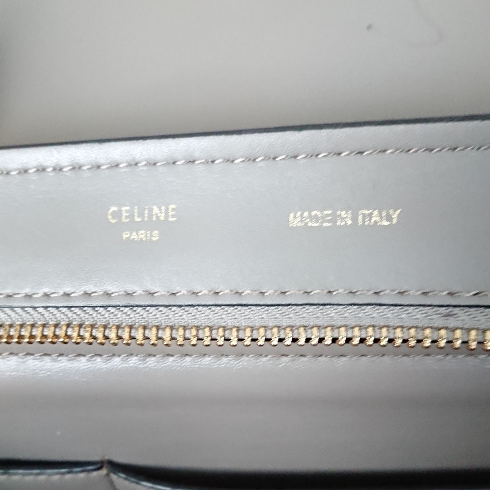 Celine medium trapeze elephant gray purse - Picture 8 of 16